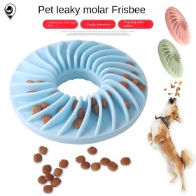 Pet Funny Misfeed Frisbee Toy Bite resistant Molar Pet Dog Chew Bite tpr Dog Interactive Toy dog toy (Color: Pink)